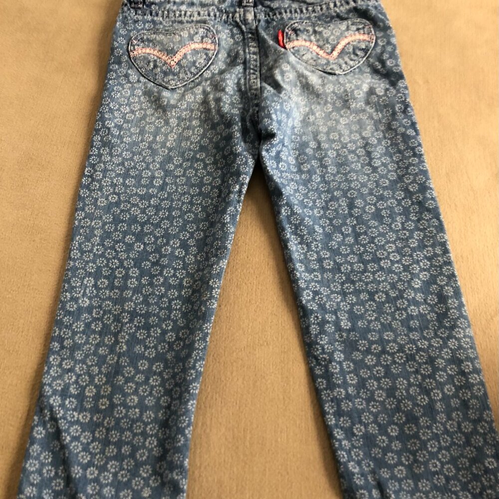 Levi's Levi Strauss & Co Girls Blue Denim Overall Size 3T [2-3 years]